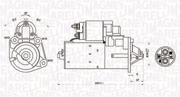 MAGNETI MARELLI Стартер 063720680010